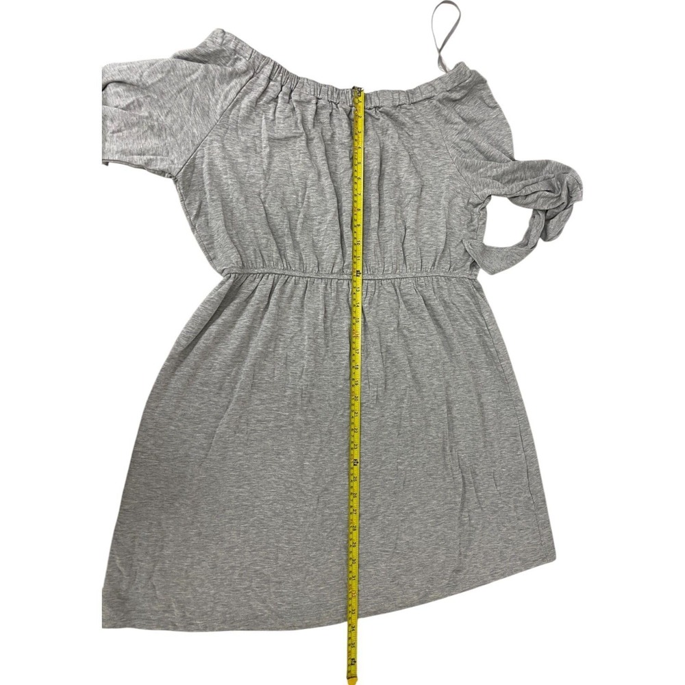 The Vanity Room Off the Shoulder Dress Womens Plus Size 3X Gray French Terry NWT - Picture 15 of 16